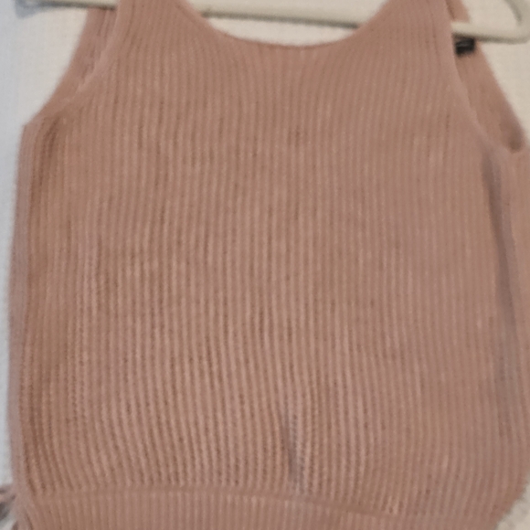 NWOT Women's Terracotta Sleeveless Wrap-front Knit Sweater, Women's L - Picture 2 of 10